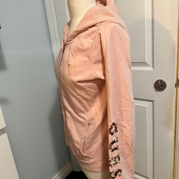GUESS zip up Pink Hoodie - Picture 3 of 4